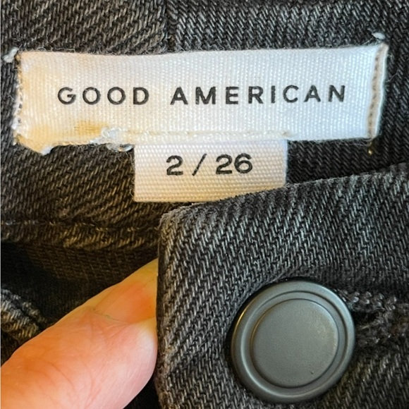 GOOD AMERICAN NWOTs Unworn Black Jeans Sz 2 / 26 - Picture 5 of 11